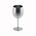 Cálice de aço inoxidável com espelho de 12 oz e taça de vidro champanhe